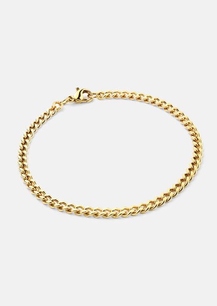Golden Link Chain Bracelet - 18k Forgyldt