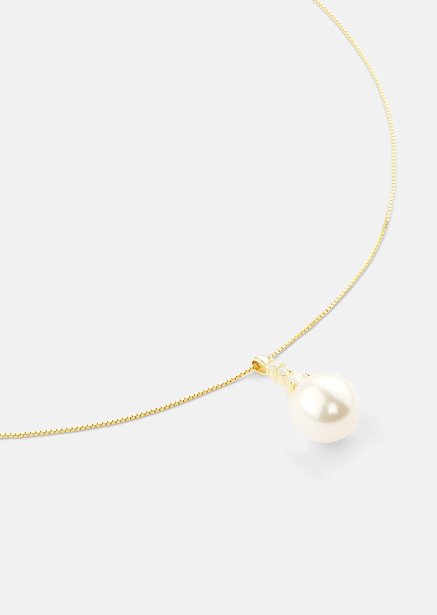 Halskæde Isla Pearl - 18k Forgyldt