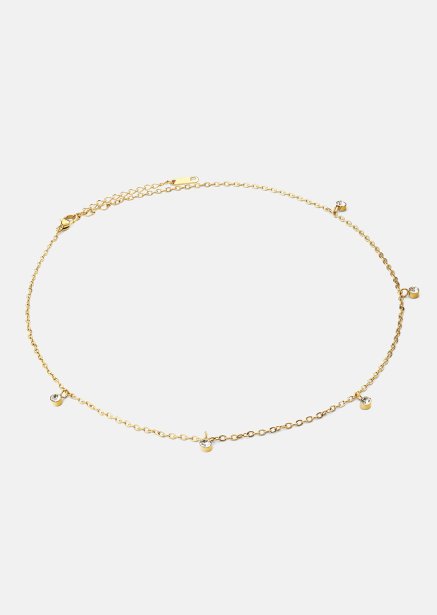 Halskæde Luna Drops - 18k Gold Plated