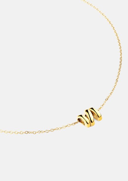 Halskæde W-Twist – 18k Forgyldt