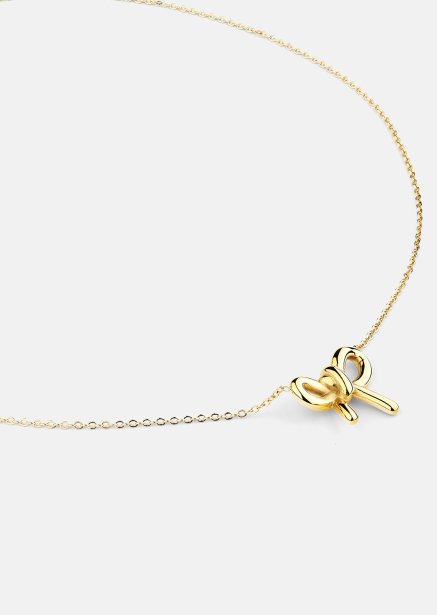 Halskæde Golden Bow - 18k Forgyldt