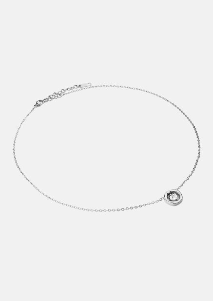 Halskæde Silver Heart – Forsølvet