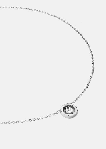 Halskæde Silver Heart – Forsølvet