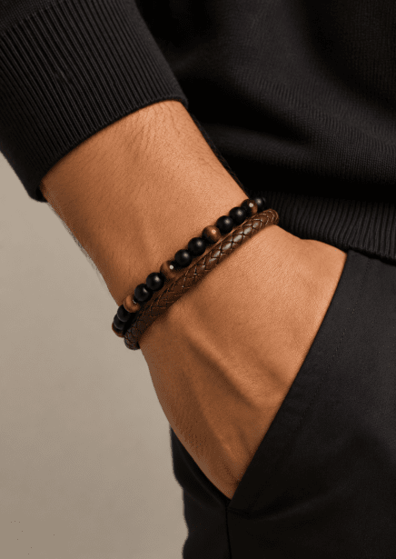 Læderarmbånd Valor Knot