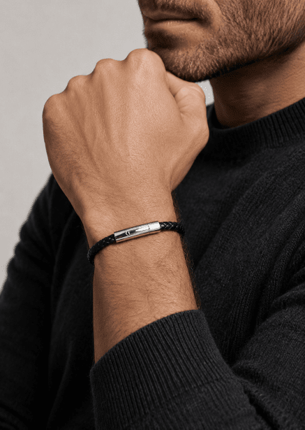 Læderarmbånd Mystic Weave