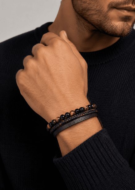 Læderarmbånd Raven Echo