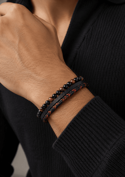 Læderarmbånd Nightfall Bond