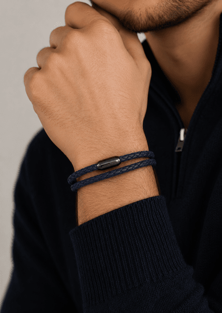 Læderarmbånd Silent Crest