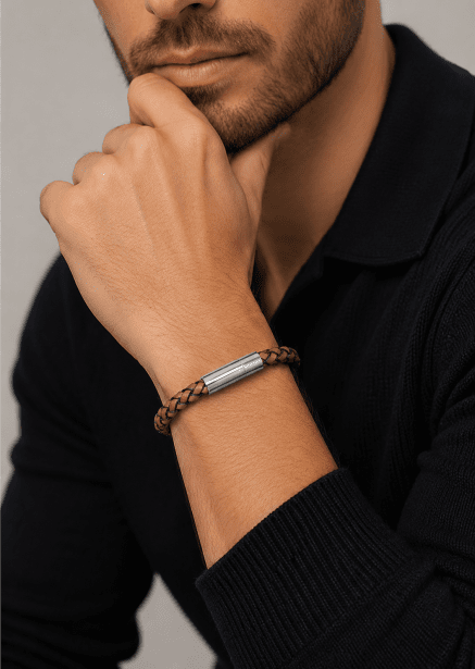 Læderarmbånd Cobalt Ridge
