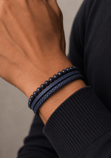 Læderarmbånd Titan Charm