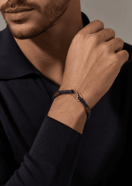 Læderarmbånd Titan Charm