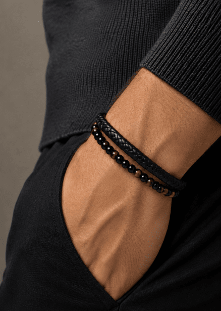 Læderarmbånd Titan Knot