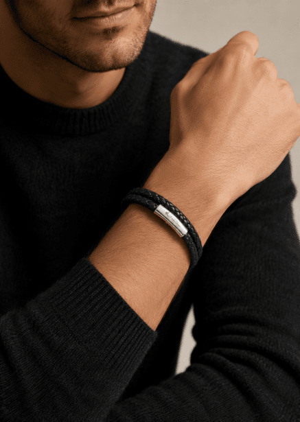 Læderarmbånd Titan Thread
