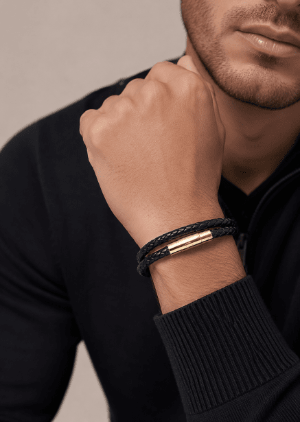 Læderarmbånd Valor Edge