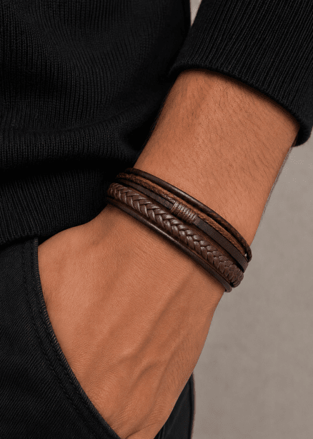 Læderarmbånd Valor Strand