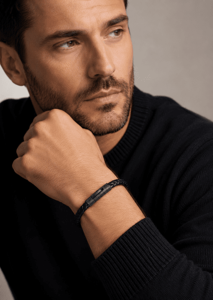 Læderarmbånd Valor Strand