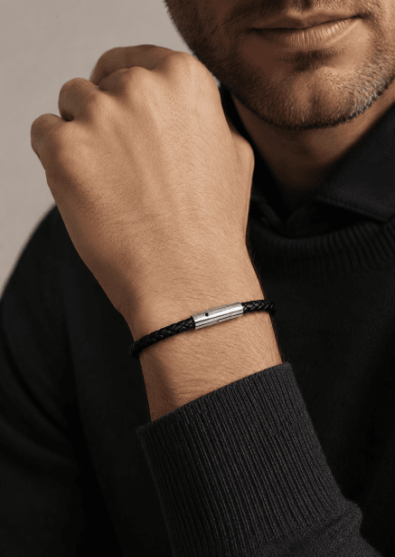 Læderarmbånd Raven Echo