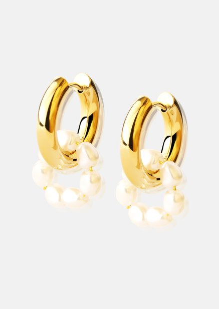 Ørering Eterna Pearl - 18k Forgyldt