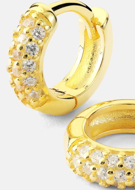 Ørering Shimmer Hoops - 18k Forgyldt