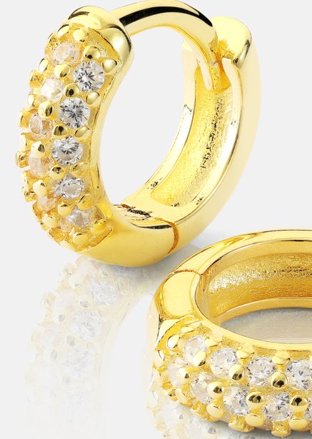 Ørering Shimmer Hoops - 18k Forgyldt