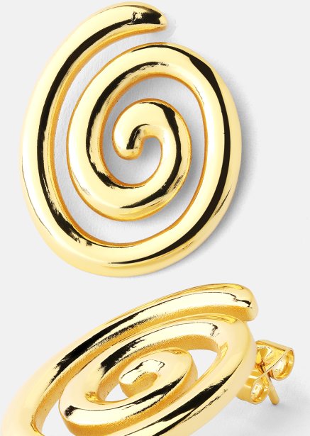 Resin Ørering - 18k Forgyldt