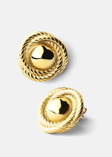 Ørering Regal Twist - 18k Forgyldt