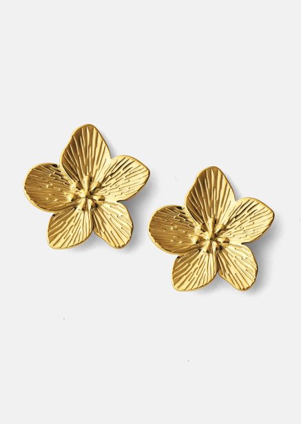 Ørering Blossom - 18k Forgyldt