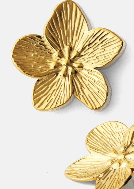 Ørering Blossom - 18k Forgyldt