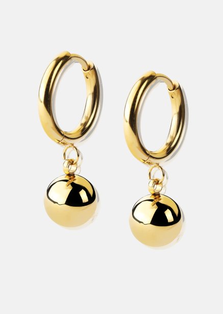 Ørering Golden Orbit Hoops - 18k Forgyldt