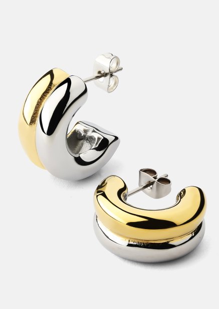 Ørering Duo Glow - 18k Forgyldt