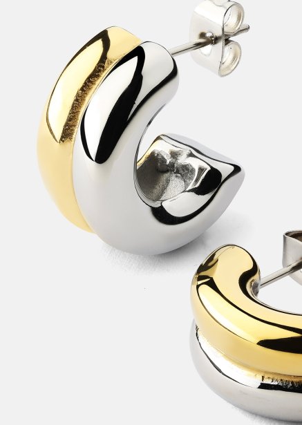 Ørering Duo Glow - 18k Forgyldt