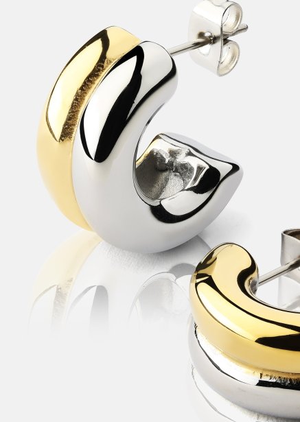 Ørering Duo Glow - 18k Forgyldt
