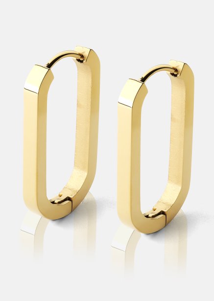Ørering Edge Hoops - 18k Gold Plated