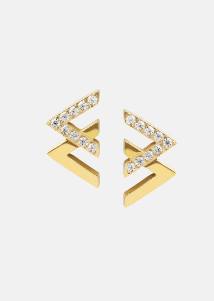 Vivid V Ørering - 18k Forgyldt