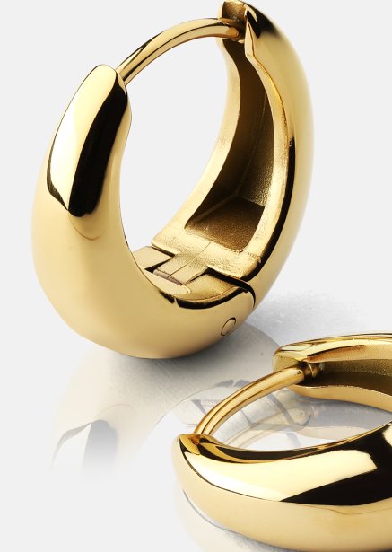 Øreringe Bold Mini – 18k Forgyldte