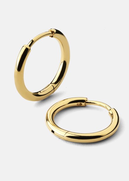 Ørering Creoler - 18k Forgyldt