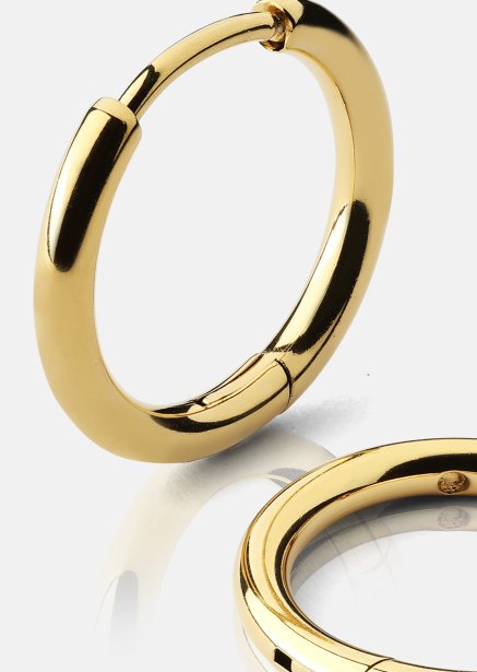 Ørering Creoler - 18k Forgyldt