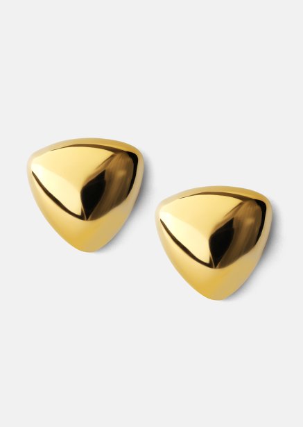 Øreringe Bold Curve – 18k Forgyldte