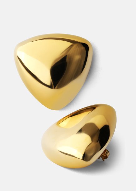 Øreringe Bold Curve – 18k Forgyldte