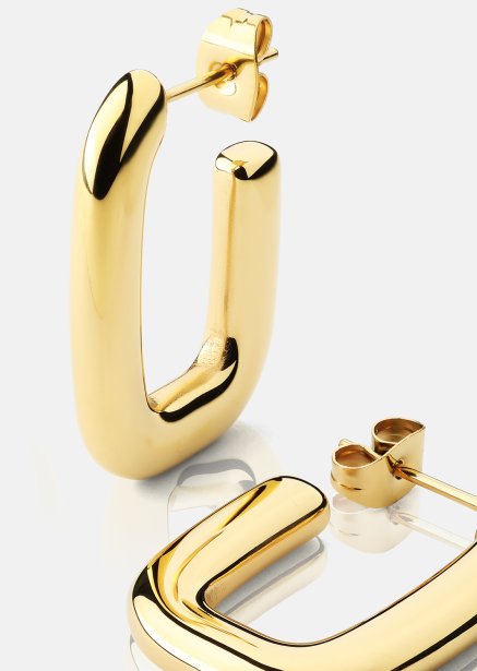 Ørering Golden Flow - 18k Forgyldt