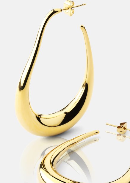 Øreringe Tear of Gold - 18k Forgyldte