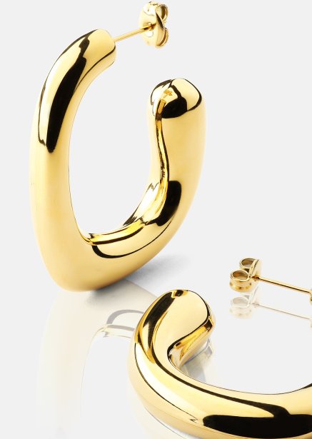 Ørering Elegant Curve - 18k Forgyldt