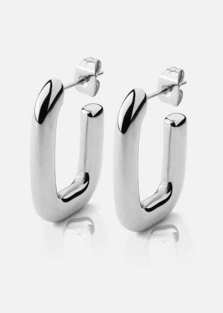 Ørering Chunky Rectangle - Steel