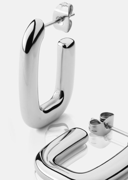 Ørering Chunky Rectangle - Steel
