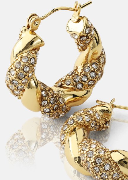 Ørering Glam Hoops - 18k Forgyldt
