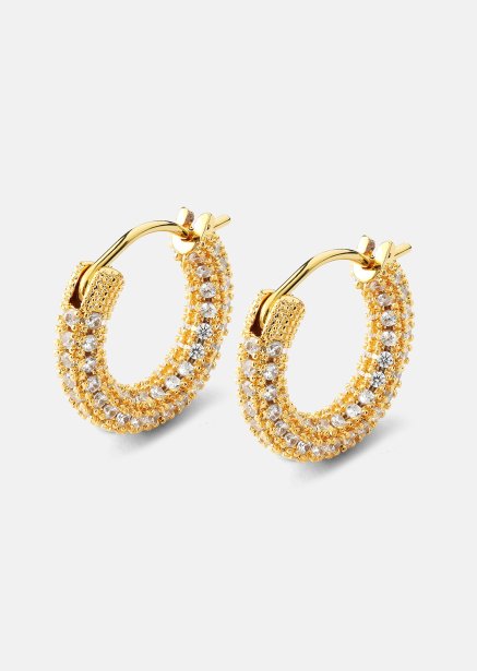 Elegans Ørering - 18k Forgyldt