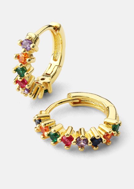 Ørering Multicolor Shine - 18k Forgyldt