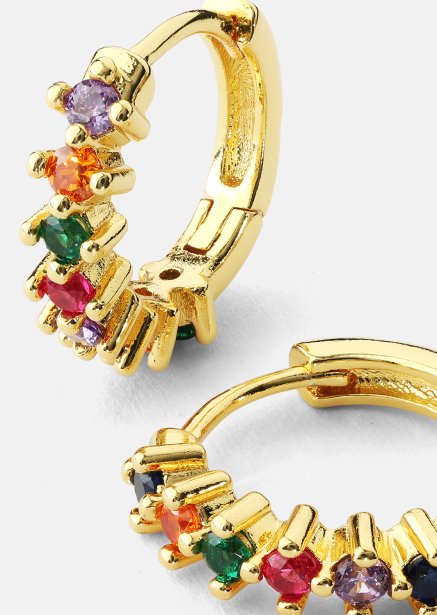 Ørering Multicolor Shine - 18k Forgyldt