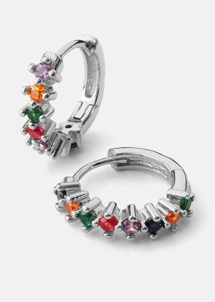 Ørering Multicolor Shine - Forsølvet