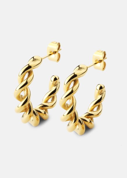 Ørering Twist of Gold - 18k Forgyldt